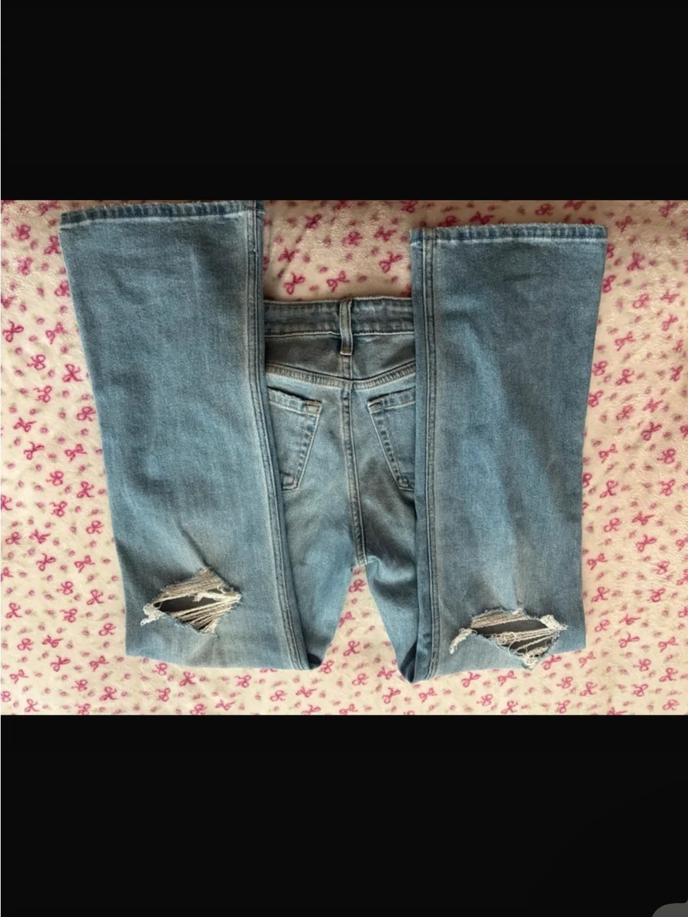 Hollister Women's Light Blue High-Rise Denim Jeans